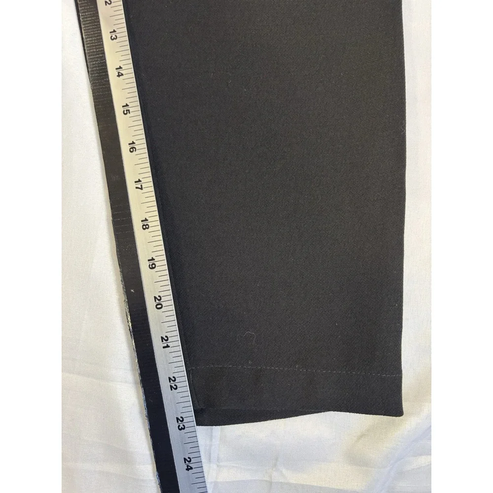 BCBG Generation Women's XS Sexy Black Paper Bag Cropped Pants Capsule Staple